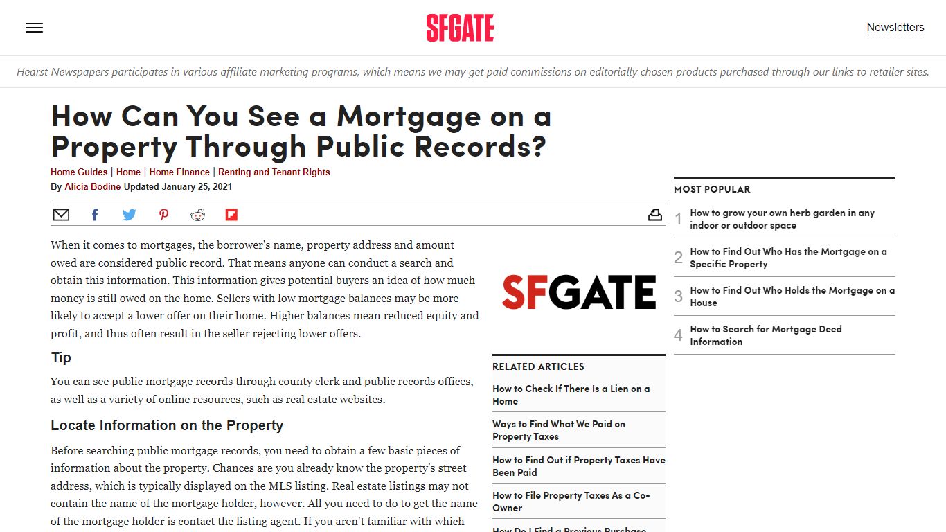 How Can You See a Mortgage on a Property Through Public Records ...